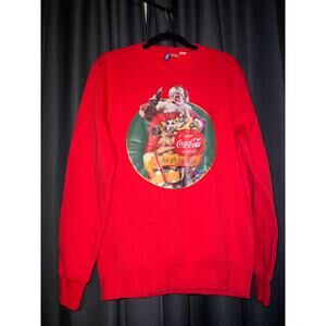 Ugly Christmas Sweater Xmas Sweatshirt Crewneck Size Small Coca Cola